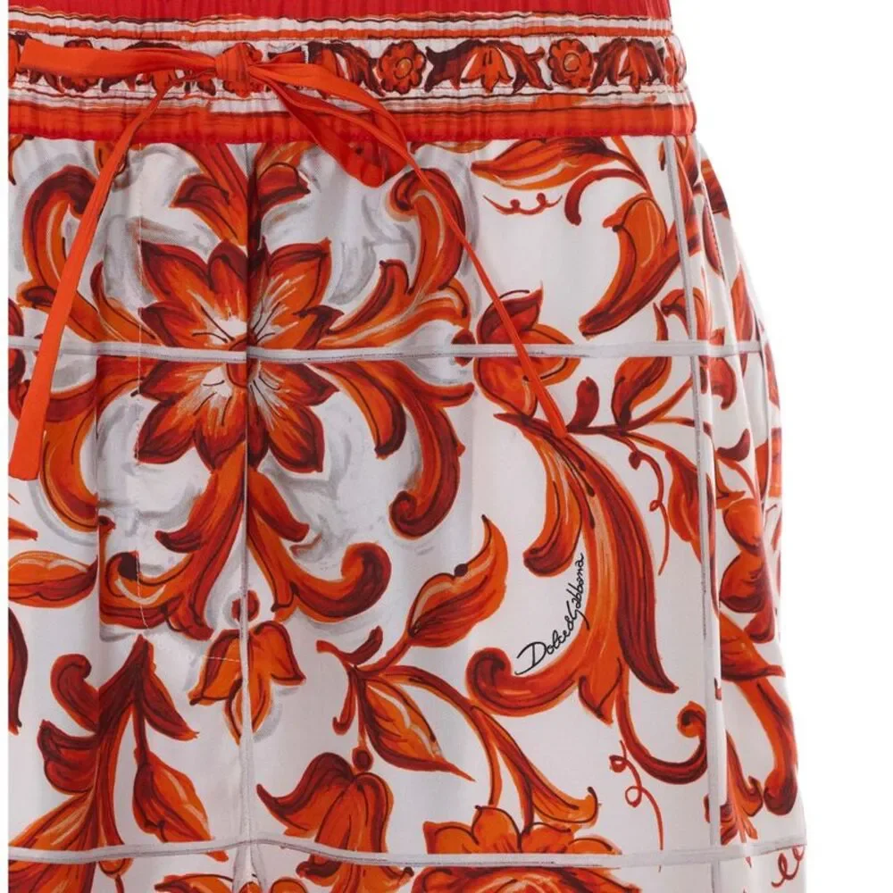 Dolce&Gabbana Women Maiolica Print Shorts